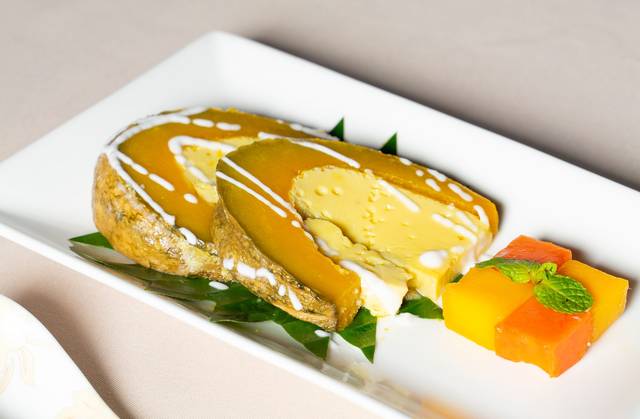 Khmer dessert with fruit jelly