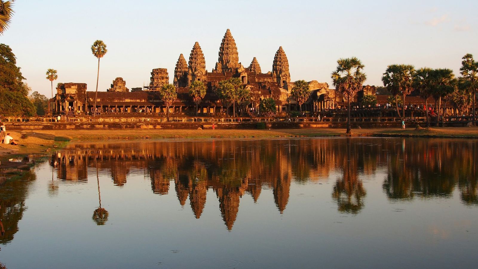 Angkor Wat across the lake