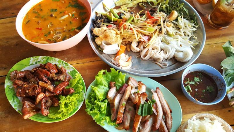 Khmer dishes for the tuk-tuk food tour